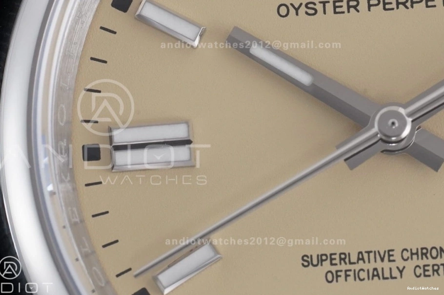 Edition Best 126000 Steel Dial VR KRF 904L 1:1 Oyster 957 Beige HighPerformance Perpetual 36mm 0501
